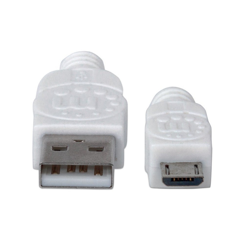 Kabel USB 2.0 USB-A na USB-MicroB M/M 0.3m
