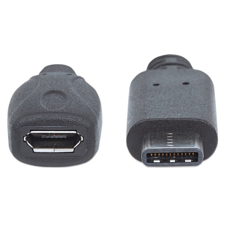 Kabel USB 2.0 USB-C na USB-MicroB M/F 0,15m