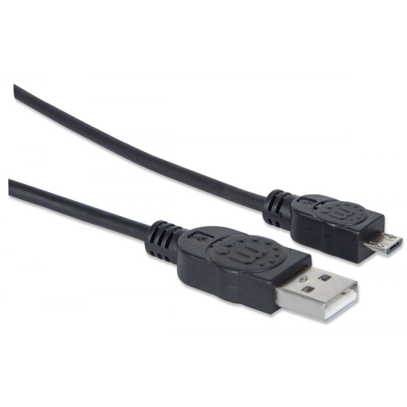 Kabel USB 2.0 USB-A na USB-MicroB M/M 0.5m