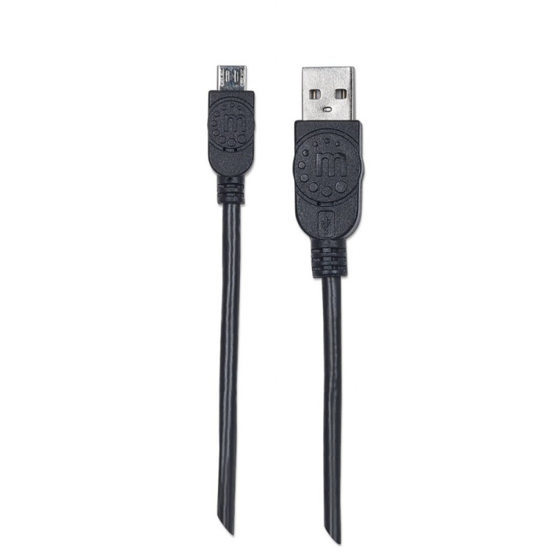Kabel USB 2.0 USB-A na USB-MicroB M/M 0.5m - obrazek 3