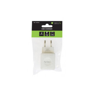 Ładowarka sieciowa 2x USB 10W/2.1A 5V biała