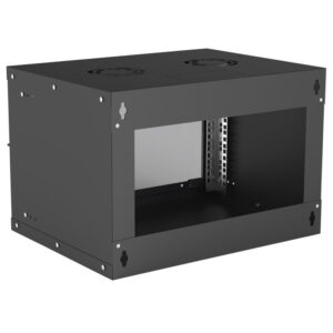 Szafa wisząca Rack 19" 6U 540/400 czarna, do złożenia