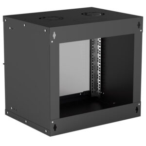 Szafa wisząca Rack 19" 9U 540/400 czarna, do złożenia