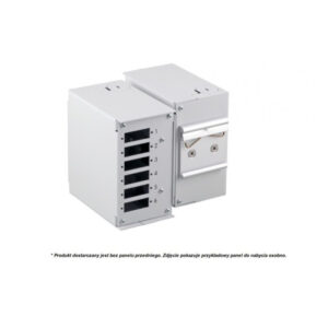 Przełącznica na szynę DIN na 6 lub 12 adapterów, bez panelu