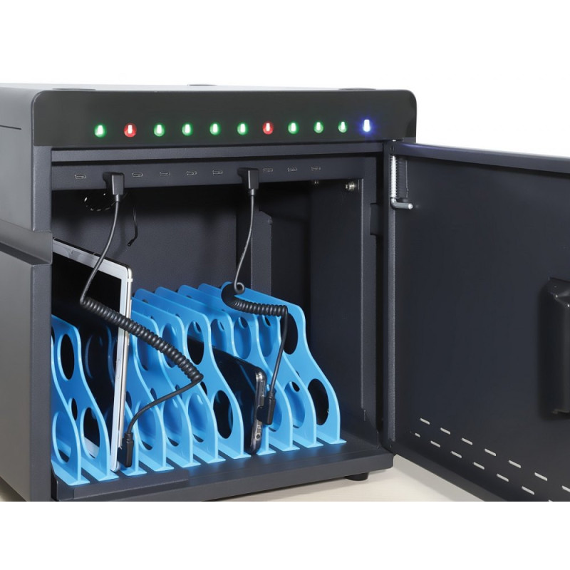 Kabel do ładowania USB-A na USB-C kątowy 90° spiralny 1m - obrazek 3