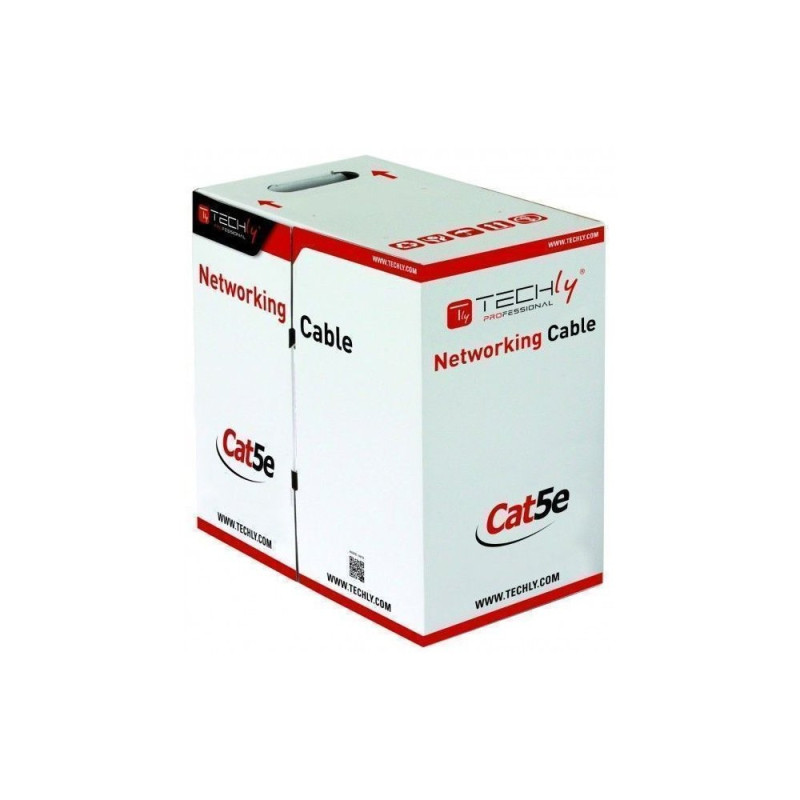 Kabel skrętka Cat5e FTP drut 305m CCA czarny zew.