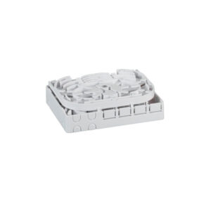 Gniazdo klienckie FTTH wew. 4 adaptery, naścienne/szyna DIN