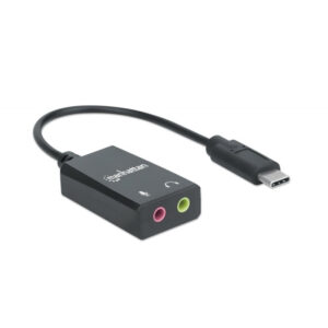 Adapter USB 2.0 USB-C audio 2x Jack 3.5mm