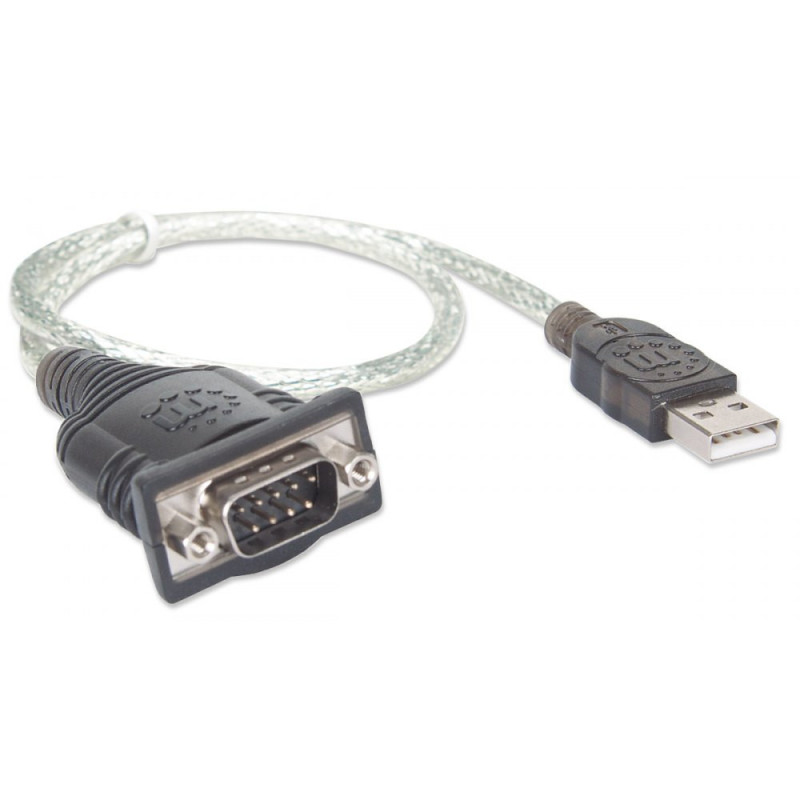 Konwerter USB na RS232/DB9 M/M na kablu 45cm PL2303