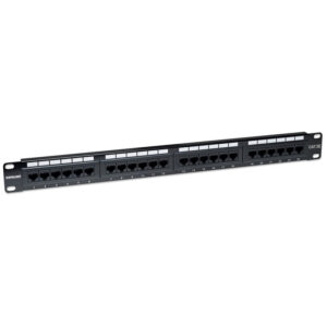 Patch panel 1U Rack 19 UTP 24xRJ45 Cat5e