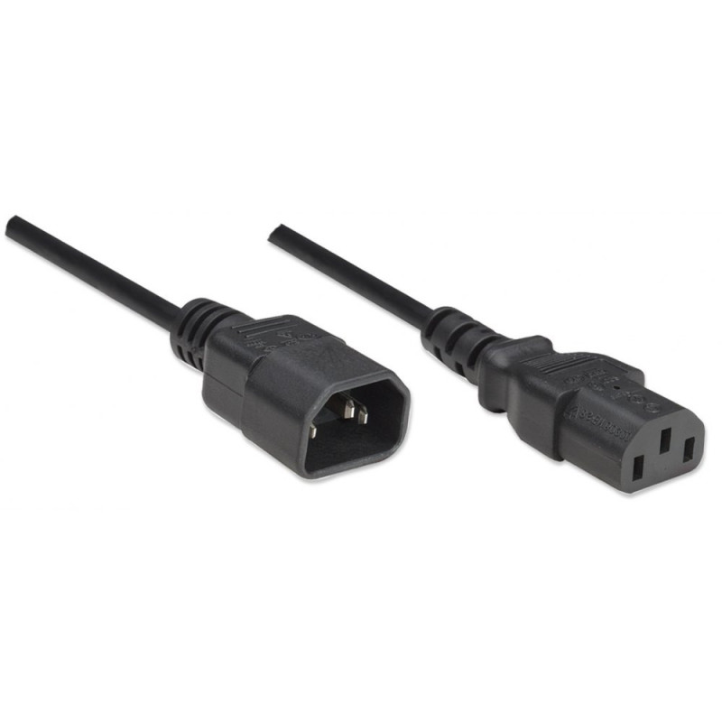 Kabel zasilania PC przedłużacz C13 na C14 1.8m