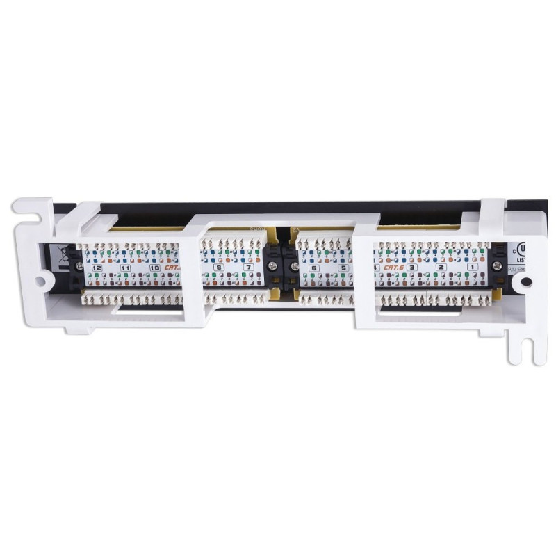 Patch panel 12 utp naścien C6