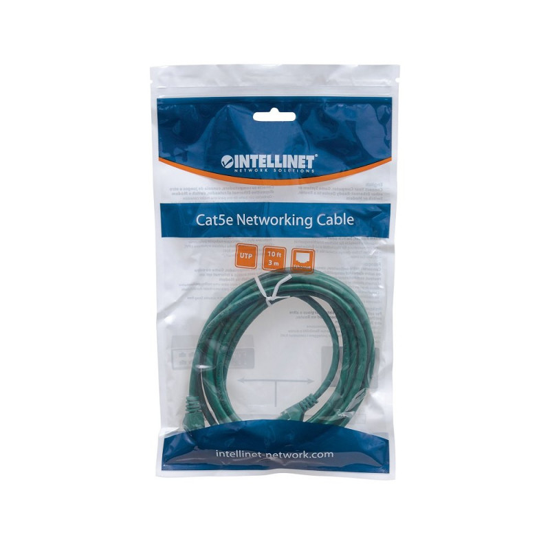 Patchcord Cat6 UTP 5m 100% CU zielony - obrazek 2