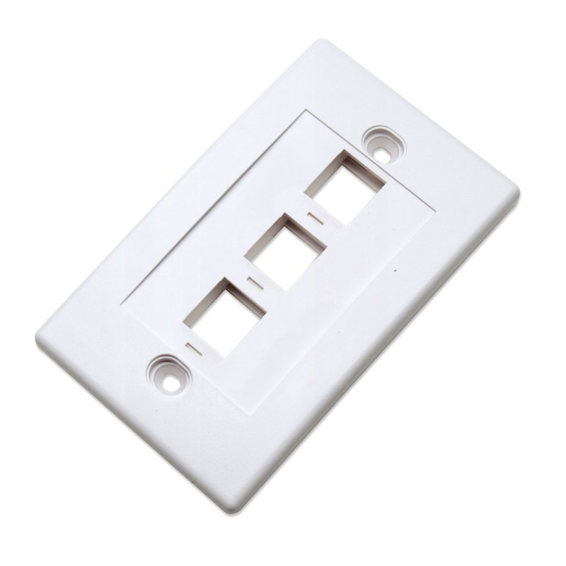 Panel przedni na 3 moduły Keystone, na puszkę natynkową - obrazek 2