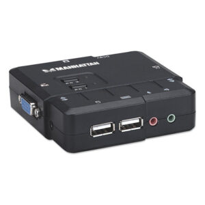 Przełącznik KVM 2x1 VGA/USB 1600x900 z audio