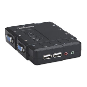 Przełącznik KVM 4x1 VGA/USB 1600x900 z audio