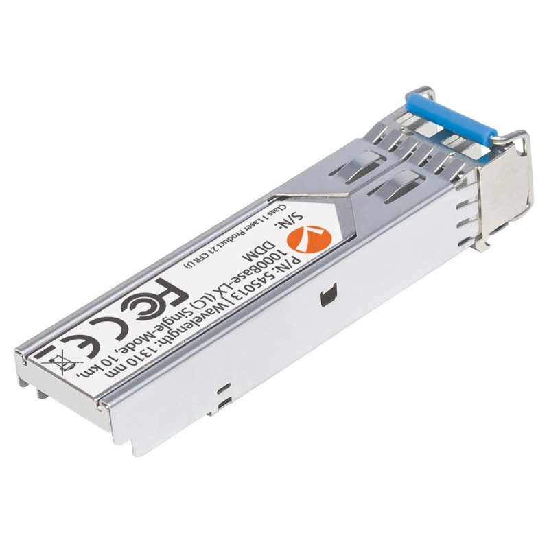Moduł SFP 1G, LC Duplex SM, 10km, 1000Base-LX, 1310nm, miniGBIC, DDM, MSA - obrazek 2