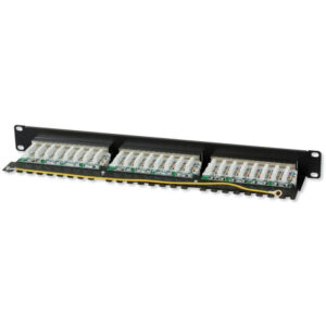 Patch panel 24 stp C6 czarny