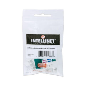 Moduł keystone C6 utp zielon