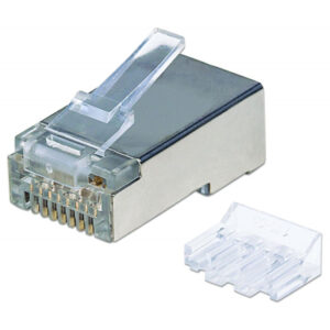 Wtyk RJ45 8P/8C Cat6a STP, linka/drut, linia PRO, 50 szt