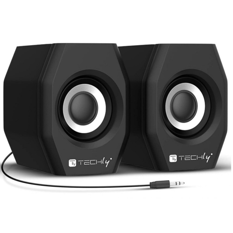 Głośniki Komputerowe 2.0, Jack 3.5mm, 6W, zasilanie USB