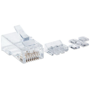 Wtyk RJ45 8P/8C Cat6a UTP, drut, linia PRO, 80 szt
