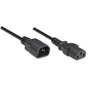 Kabel zasilania PC przedłużacz C13 na C14 1m