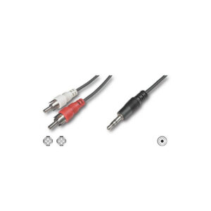 Kabel audio Jack 3.5mm na 2X RCA M/M 1.5m
