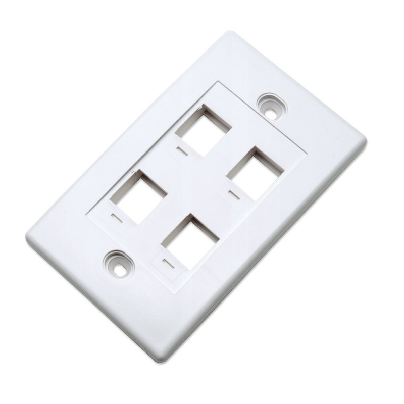 Panel przedni na 4 moduły Keystone, na puszkę natynkową - obrazek 2