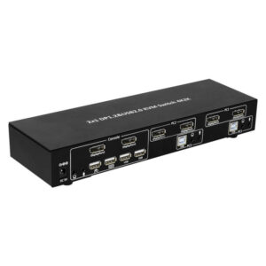 Przełącznik KVM 2x1 DisplayPort/USB 4K Dual-Video z USB 2.0