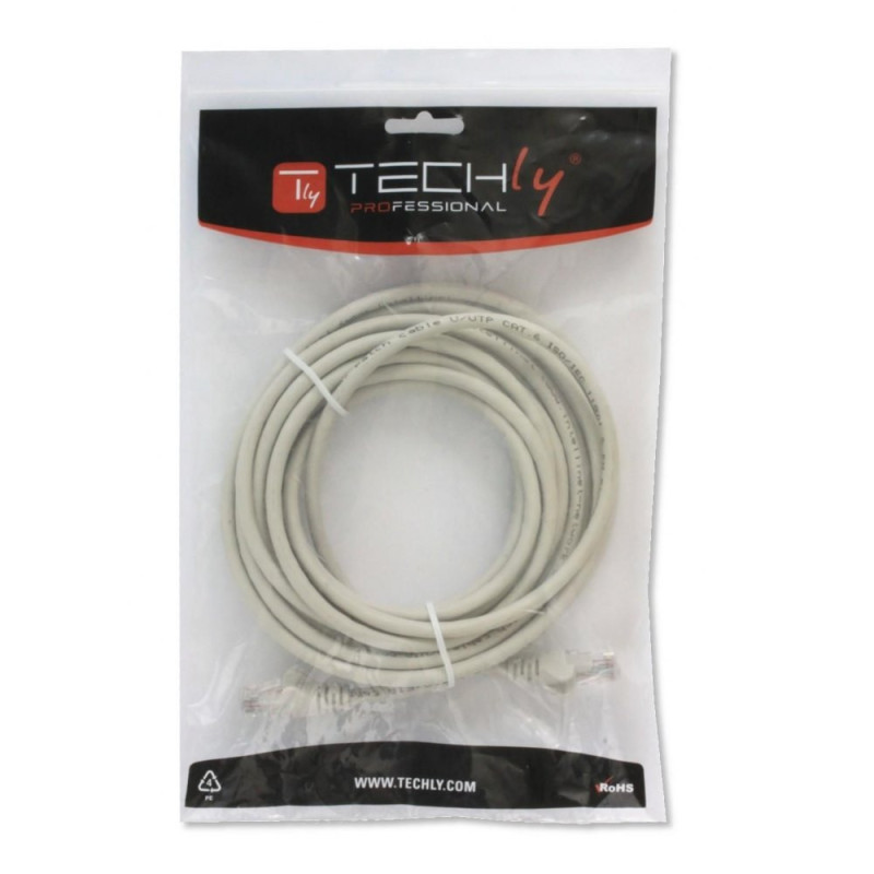 Patchcord Cat5e UTP 1M CCA szary - obrazek 3