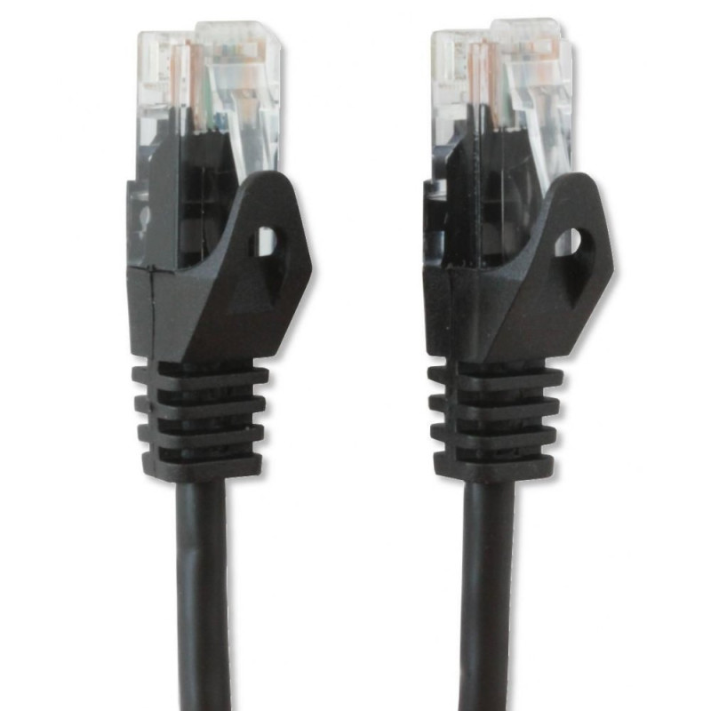 Patchcord Cat5e UTP 1,5M CCA czarny - obrazek 2