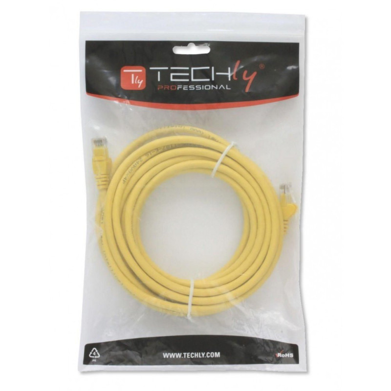 Patchcord Cat5e UTP 20M CCA żółty - obrazek 3