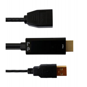 Adapter HDMI z zasilaniem USB na DisplayPort 4K*30Hz M/F