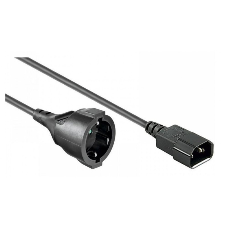 Kabel zasilania PC przedłużacz Schuko ( F ) na C14 F/M 1.5M