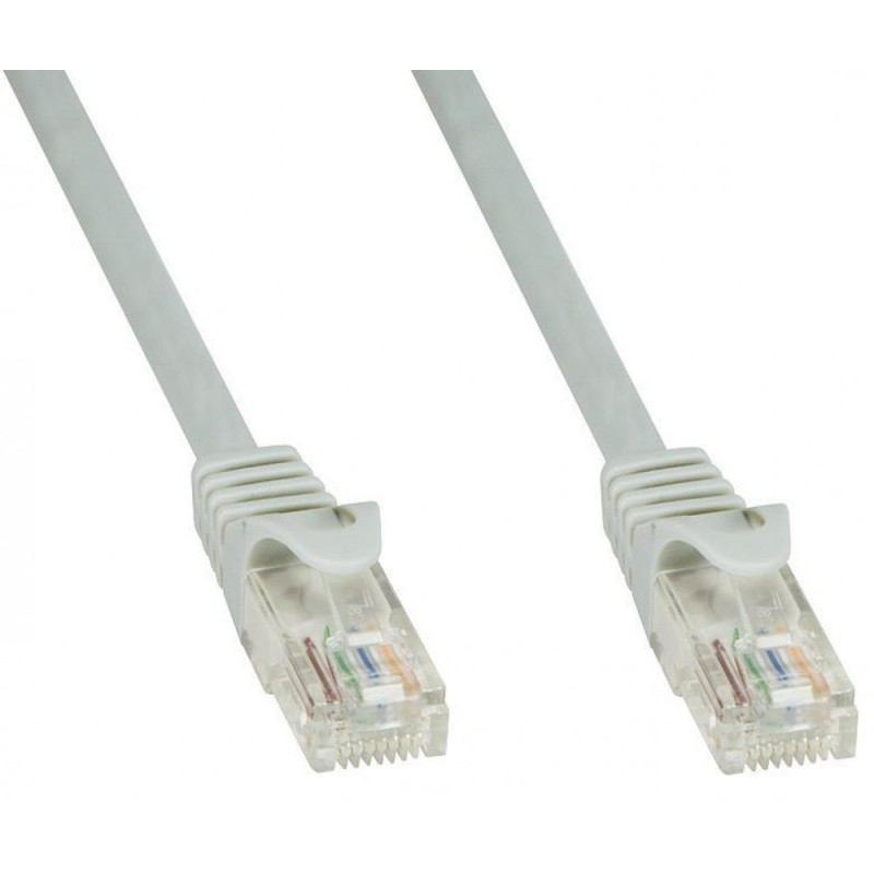 Patchcord Cat5e UTP 0,25M CCA szary