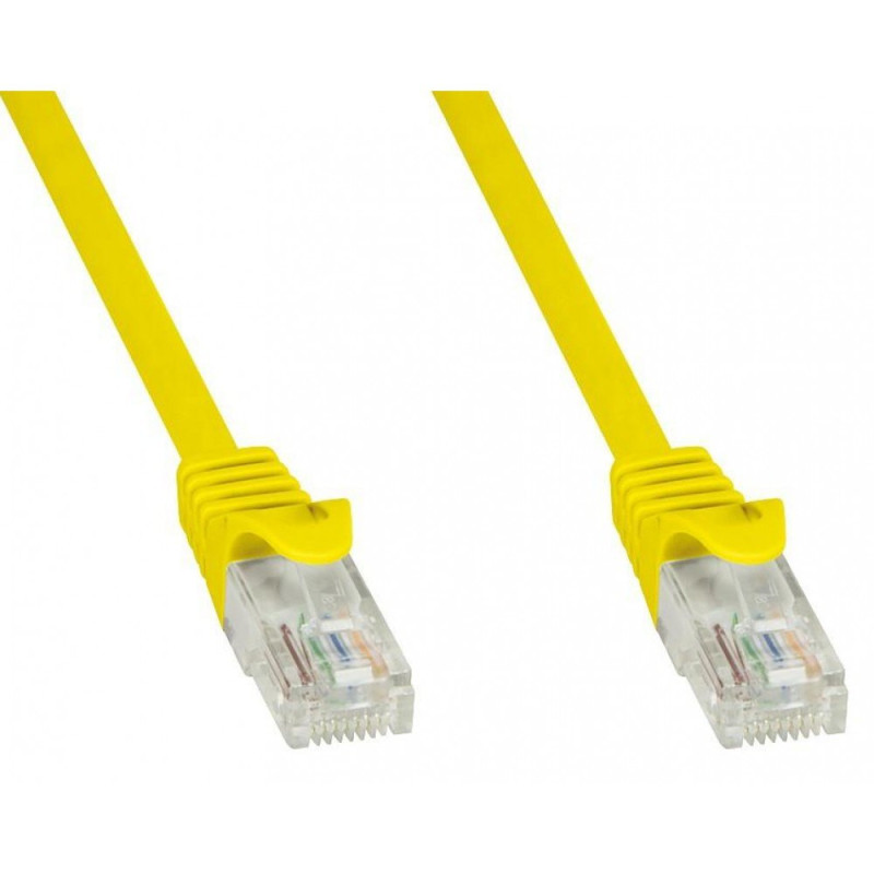 Patchcord Cat5e UTP 0,5M CCA żółty
