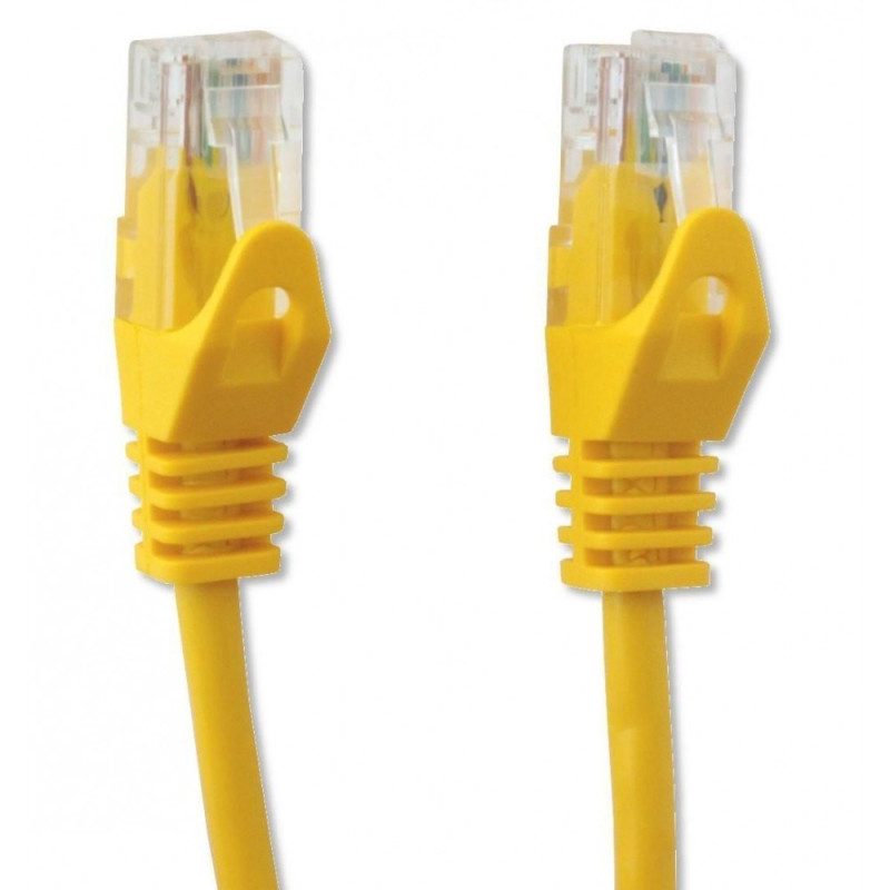 Patchcord Cat5e UTP 1,5M CCA żółty - obrazek 2
