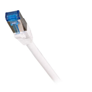 Patchcord Cat6a/Cat7 SFTP 1M 100% Cu biały