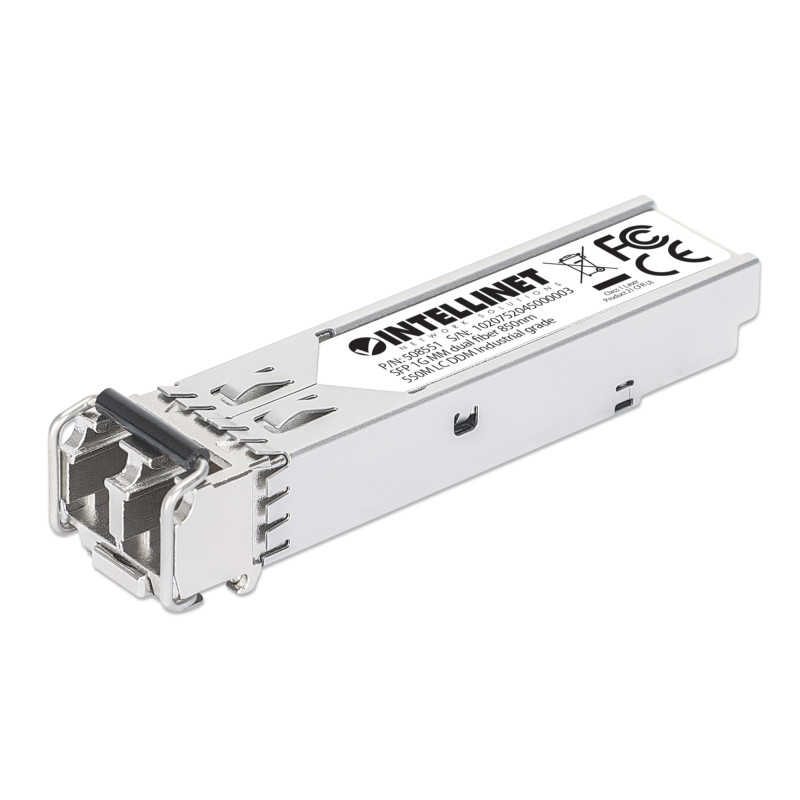 Moduł SFP 1G, LC Duplex MM, 550m, 1000Base-SX, 850nm, miniGBIC, DDM, MSA