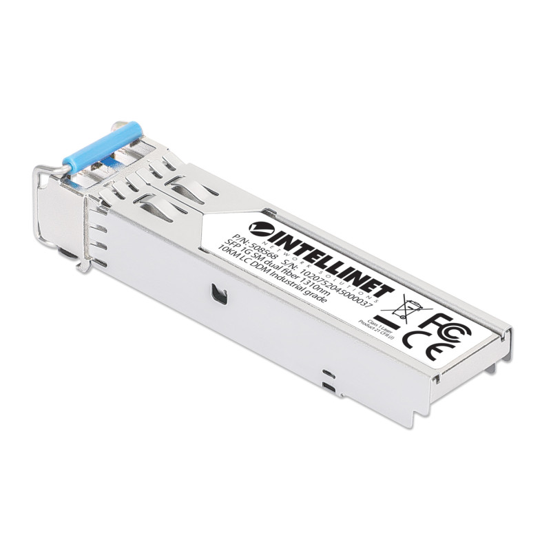Moduł SFP 1G, LC Duplex SM, 10km, 1000Base-LX, 1310nm, miniGBIC, DDM, MSA