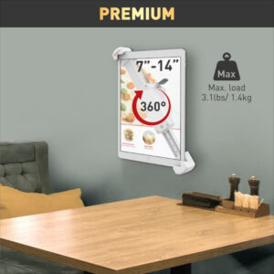 Uchwyt do tabletu 7-14" obrotowy ścienny z zamkiem