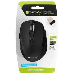 Myszka bezprzewodowa USB 2.4GHz RF 1600dpi optyczna