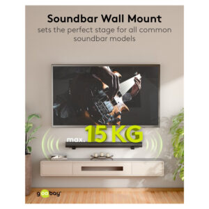 Uniwersalny uchwyt ścienny pod Soundbar, regulowany, czarny