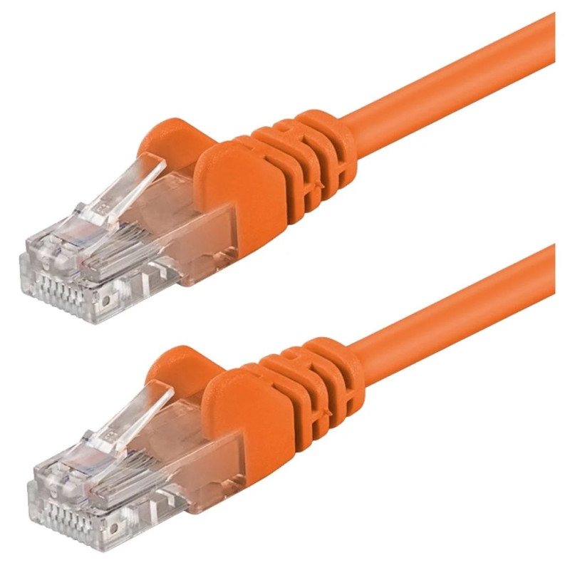 Patchcord Cat5e UTP 3m CCA pomarańczowy - obrazek 2