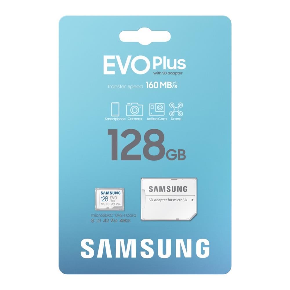 Karta pamięci Samsung EVO Plus 2024 microSDXC 128GB UHS-I U3 A2 V30 + adapter - obrazek 3