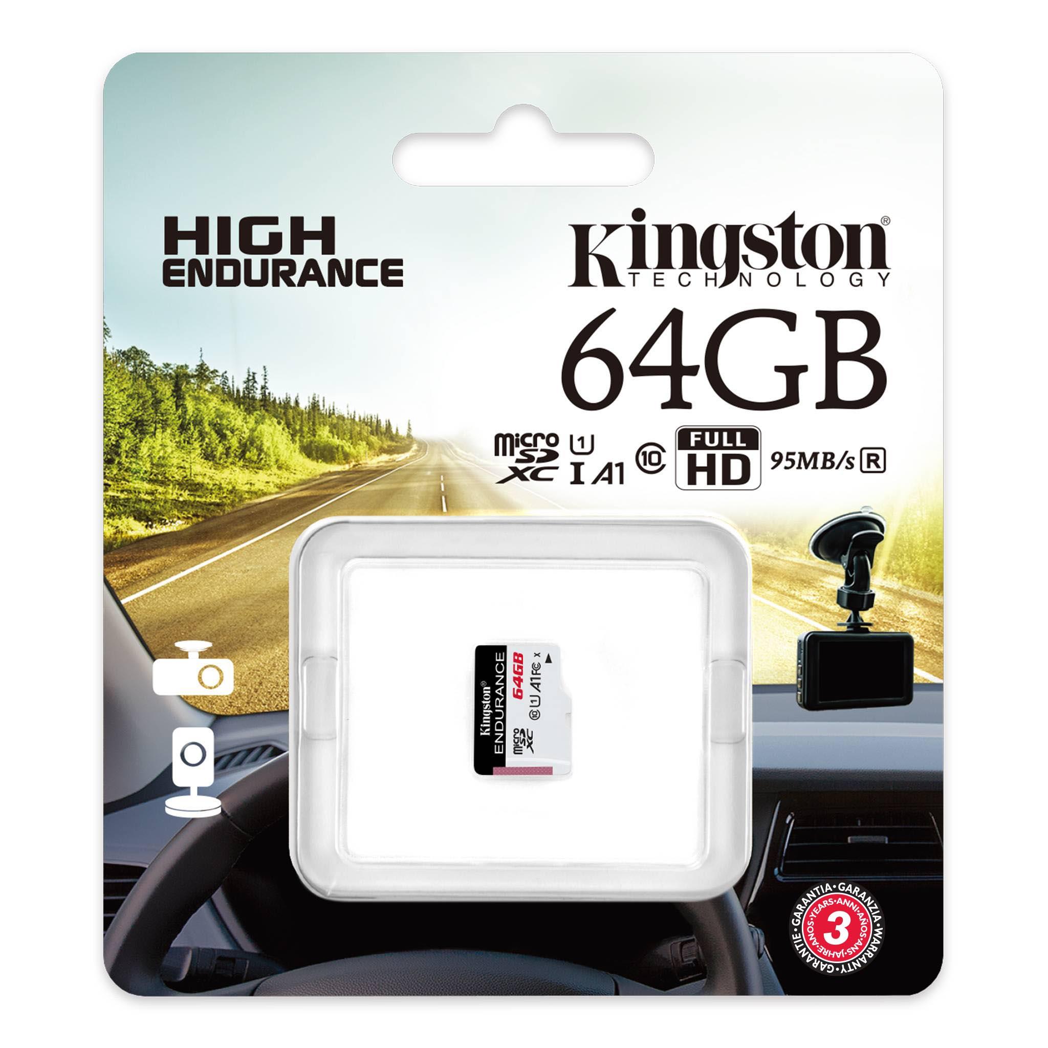 Karta pamięci Kingston microSD High-Endurance 64GB Class 10 UHS-I U1 - obrazek 3