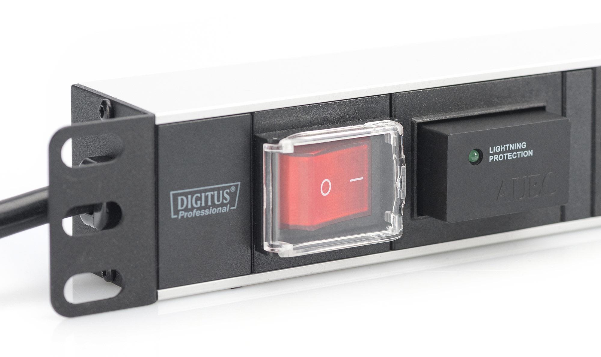 Listwa zasilająca DIGITUS 19" 1U 7 gniazd 16A 2m - obrazek 3