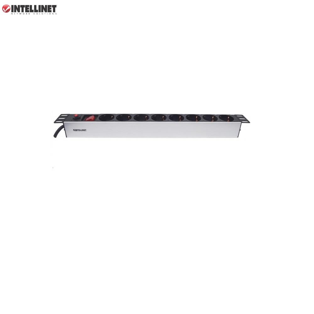 Listwa zasilająca Intellinet Rackowa 19" 1U, 8 gniazd Schuko, 3m - obrazek 4