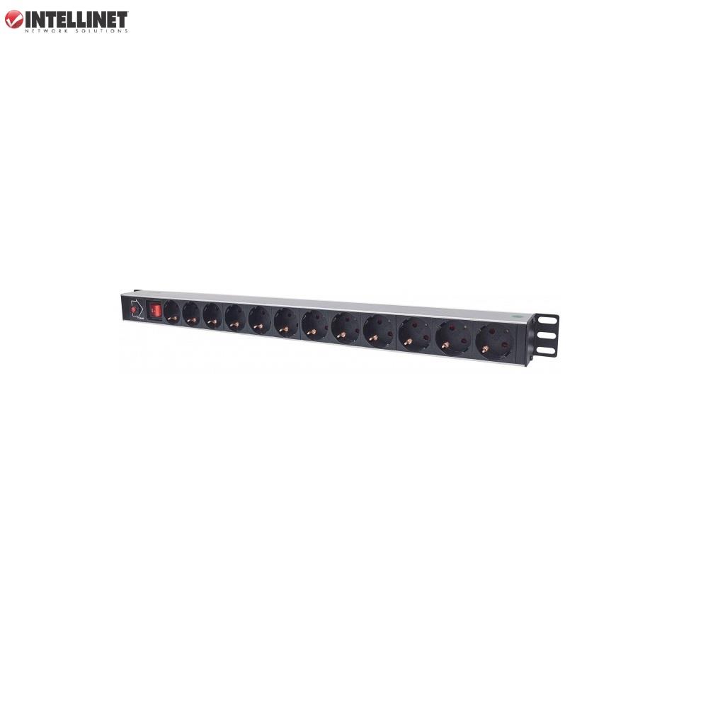 Listwa zasilająca Intellinet Rackowa, pionowa, 12 gniazd (Schuko) - obrazek 2